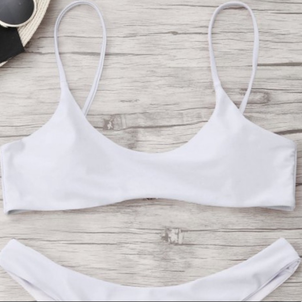 White scoop neck bikini from Zaful